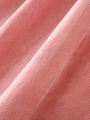 Girls Ruffled Pink Long-sleeved Dress