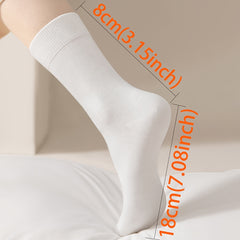 Comfortable Mid-Calf Sports Socks for Men and Women