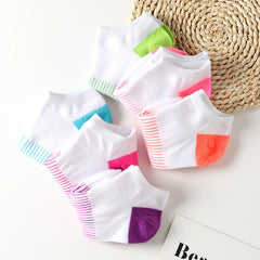 6 Pairs Casual Block Men's Crew Socks All Seasons