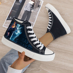 Plush Lined Thermal Chunky Canvas Sneakers Non Slip Skate Shoes