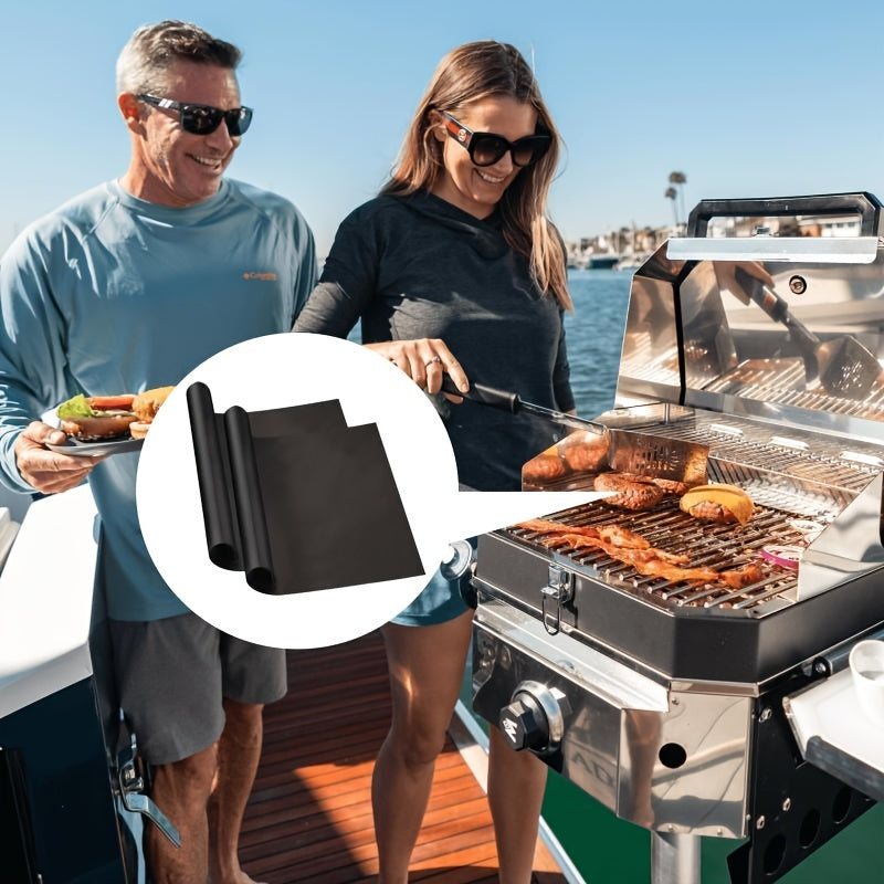 Yacht BBQ Non-stick Barbecue Mat High-Temperature Resistant Outdoor Mat