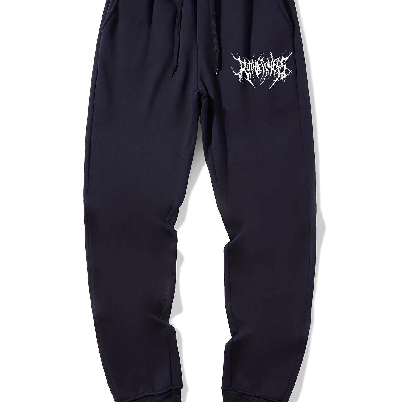 Men's Letter Print Drawstring Joggers Sweatpants