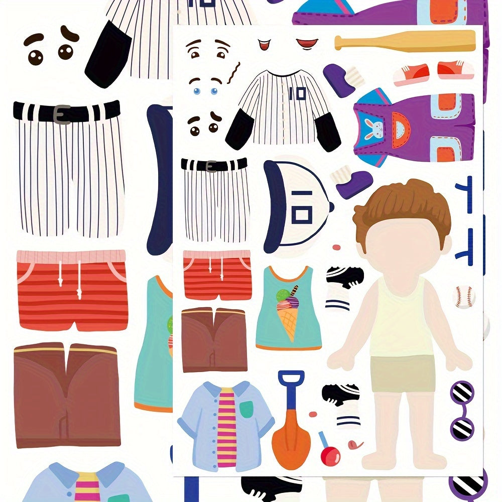 YWWBLD Cartoon Princess & Prince Stickers Self Adhesive DIY Craft Decor