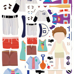 YWWBLD Cartoon Princess & Prince Stickers Self Adhesive DIY Craft Decor