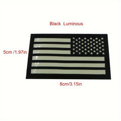 Luminous Flag PVC Soft Patches for Backpacks Hats Jackets Pants Military Uniform