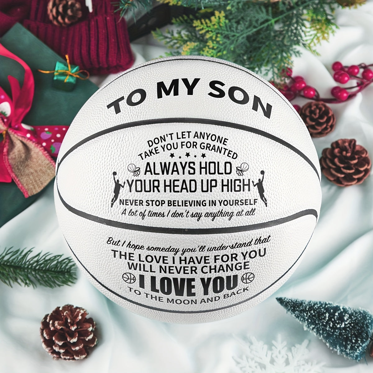 Engraved Training Basketball with Pump