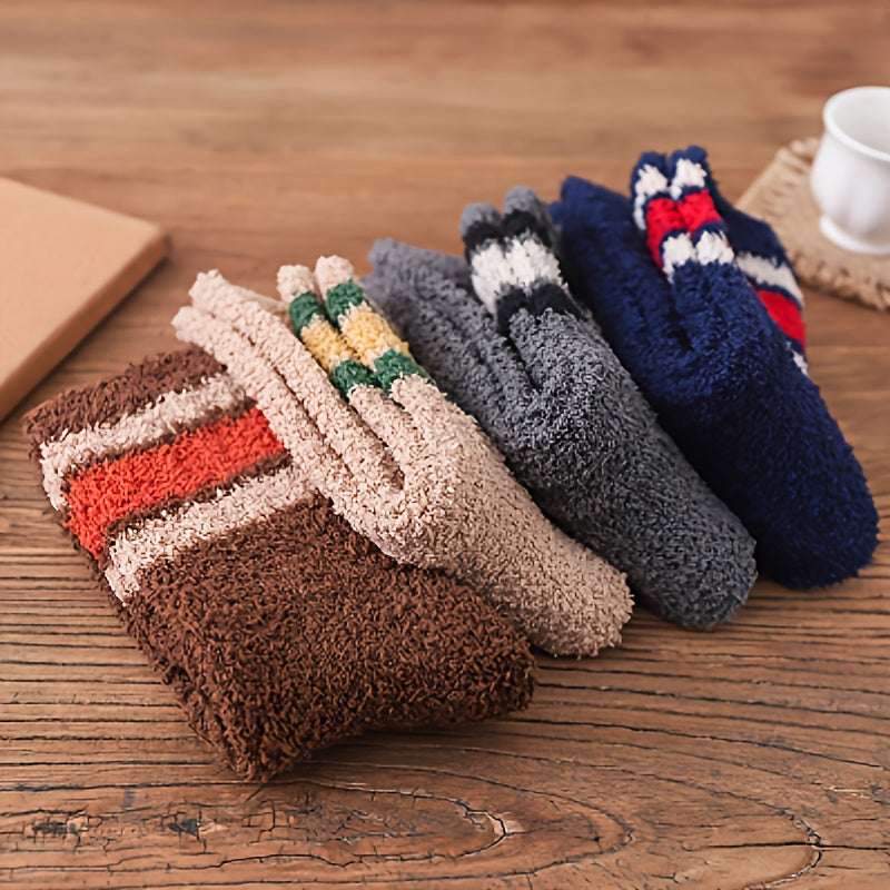 Women's Coral Fleece Floor Socks Winter Plus Velvet Couple