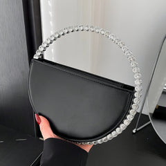 Light Rhinestone Evening Bag - Elegant Handbag for Party Dinner Wedding