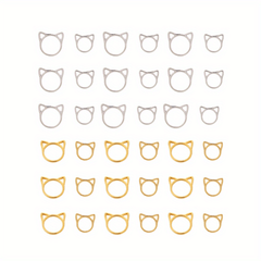 36pcs Alloy Noble Metal Ring Stitch Markers Crochet Locking Accessories