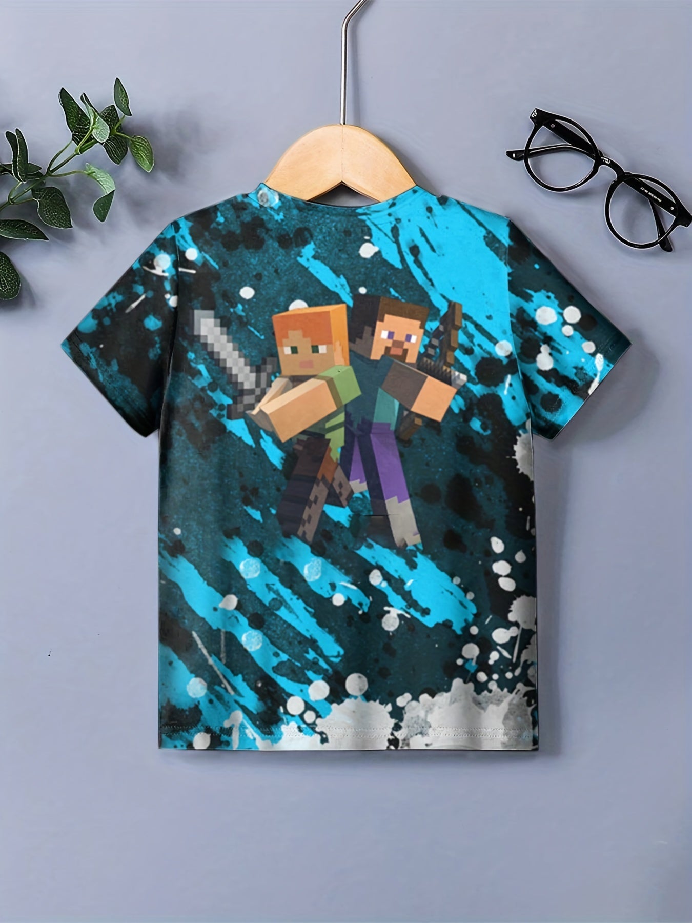 Knight Partner Pattern T shirt For Kids Short Sleeve Top