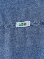 Boys Gradient Denim Jacket Button Down Lapel Coat