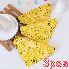Floral Print Bandana for Small Pets Under 15lbs