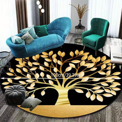 Elk Moon Pattern Kitchen Rug Non-slip Floor Mat