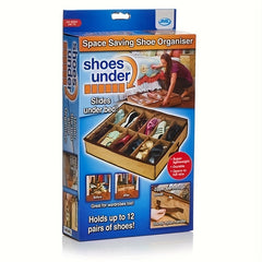 1PC Shoe Storage Bag Under Bed Dustproof Shoes Storage Organizer With Grids
