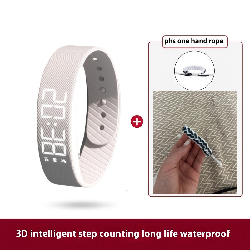 Unisex Sports USB Electronic Watch - Pedometer & Alarm Clock
