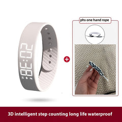 Unisex Sports USB Electronic Watch - Pedometer & Alarm Clock