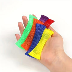 Bendable Woven Mesh with Marble, Sensory Relax Toy, Mixed Colors
