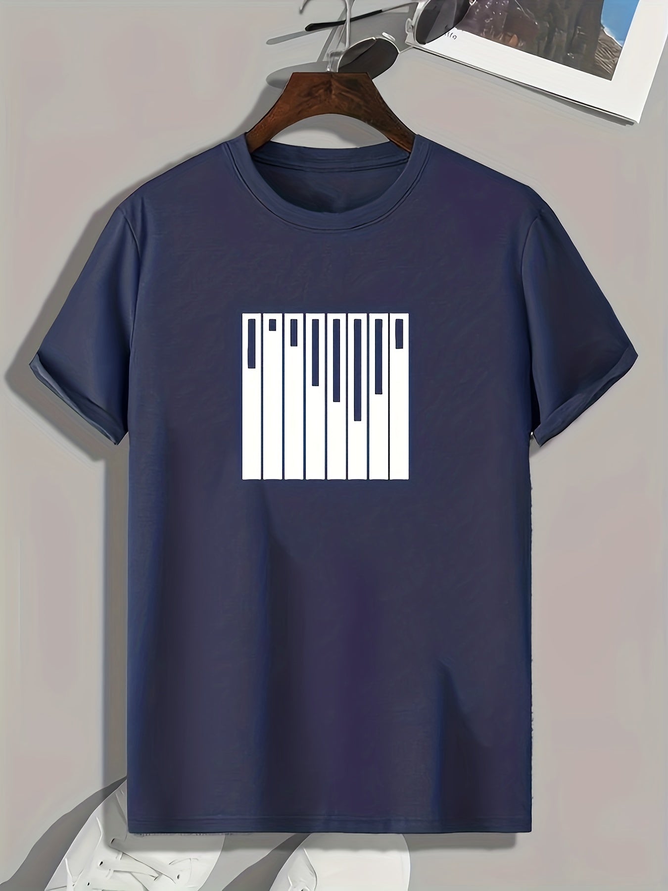 Pattern Print Men's Sports T-shirt Graphic Tee Summer Outdoor Clothing
