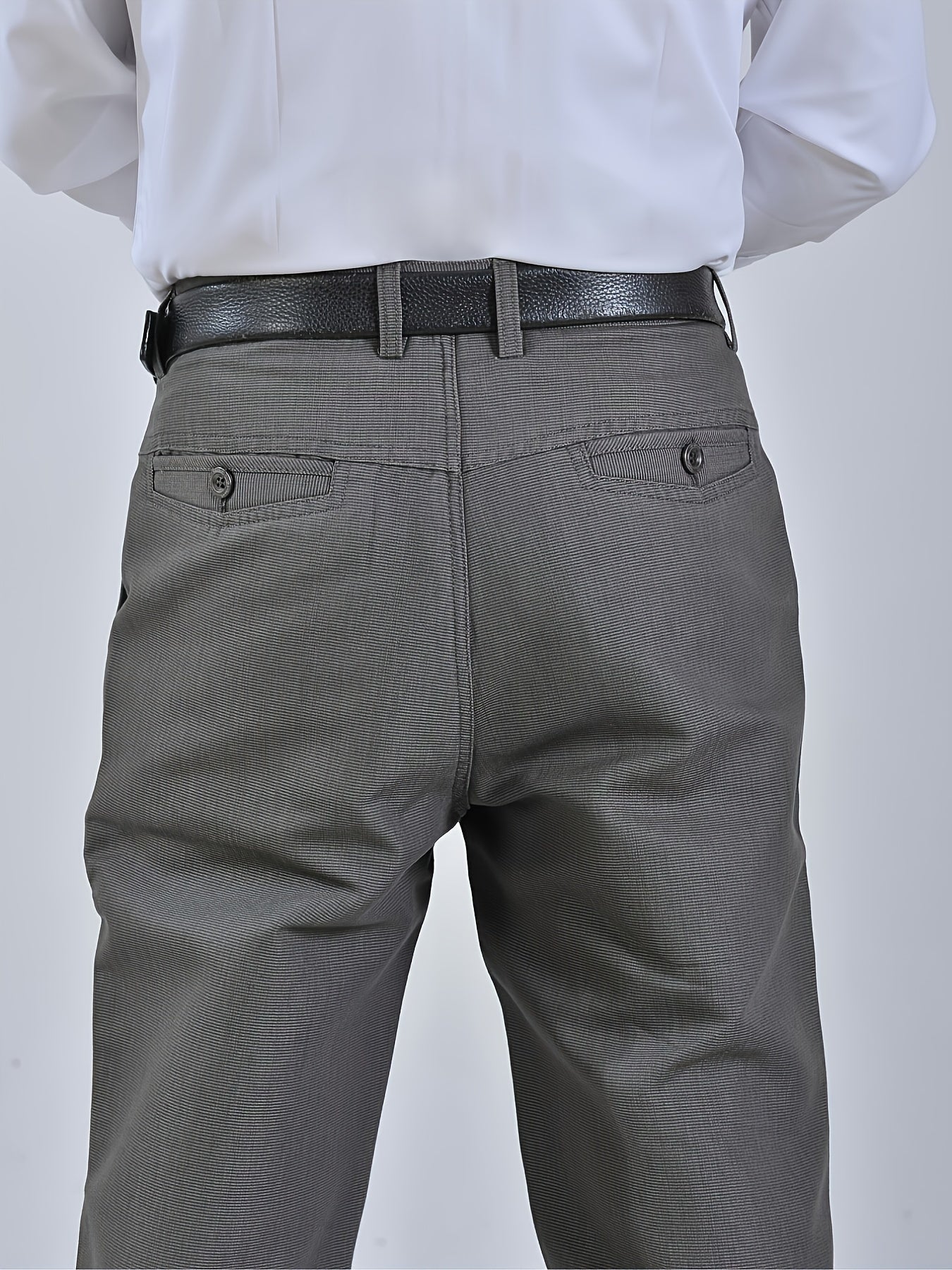Men's Loose Straight Suit Pants Casual Business Formal Wear