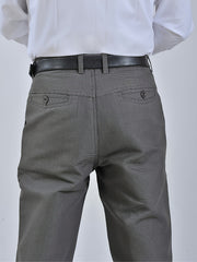 Men's Loose Straight Suit Pants Casual Business Formal Wear