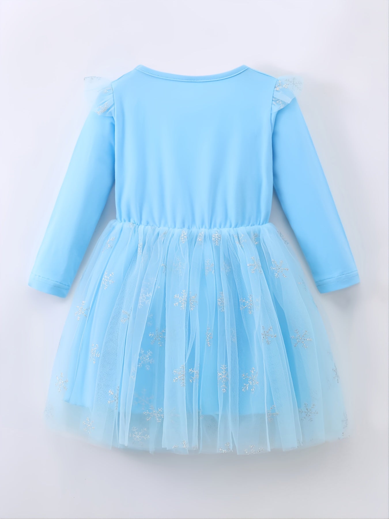 Girls' Long Sleeve Mesh Princess Dress