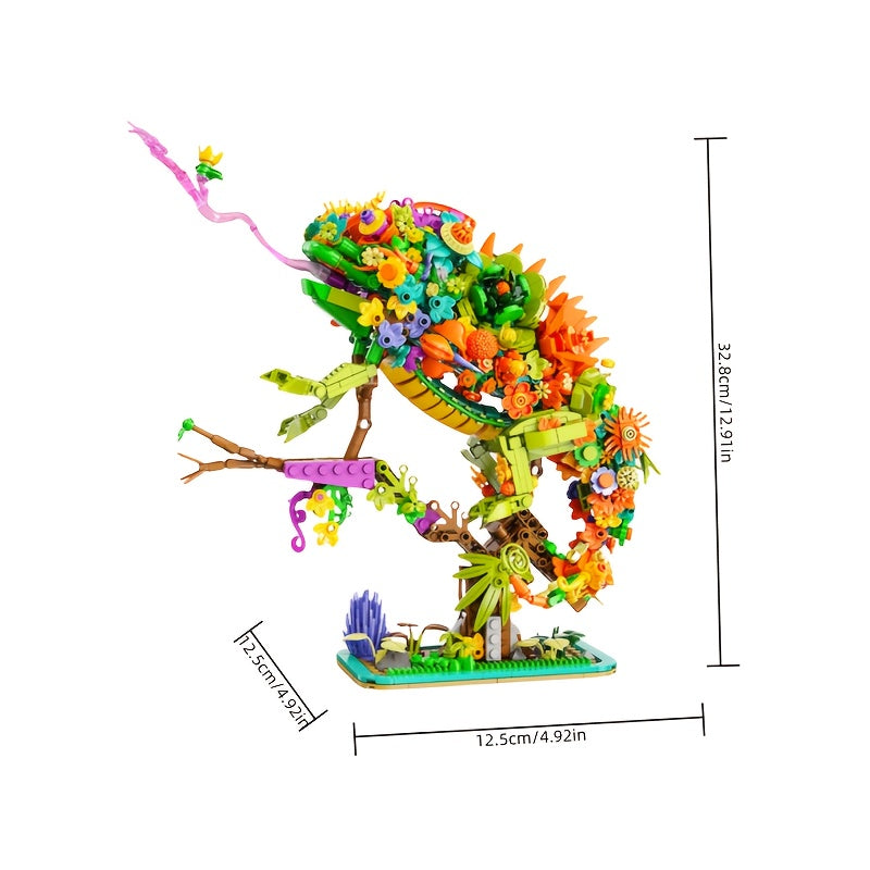 1000 pcs Parrot Model Building Blocks Set DIY Home Decor Art Living Room Toy Set