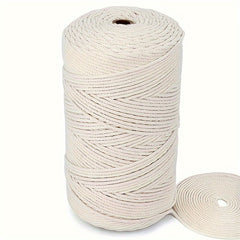 Natural Cotton Tassel Rope 3mm X 109 - Soft Twisted Flower Rope
