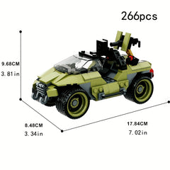 266pcs M12 Series Light Tank Building Block Model Sci Fi Movie Weapon Toy