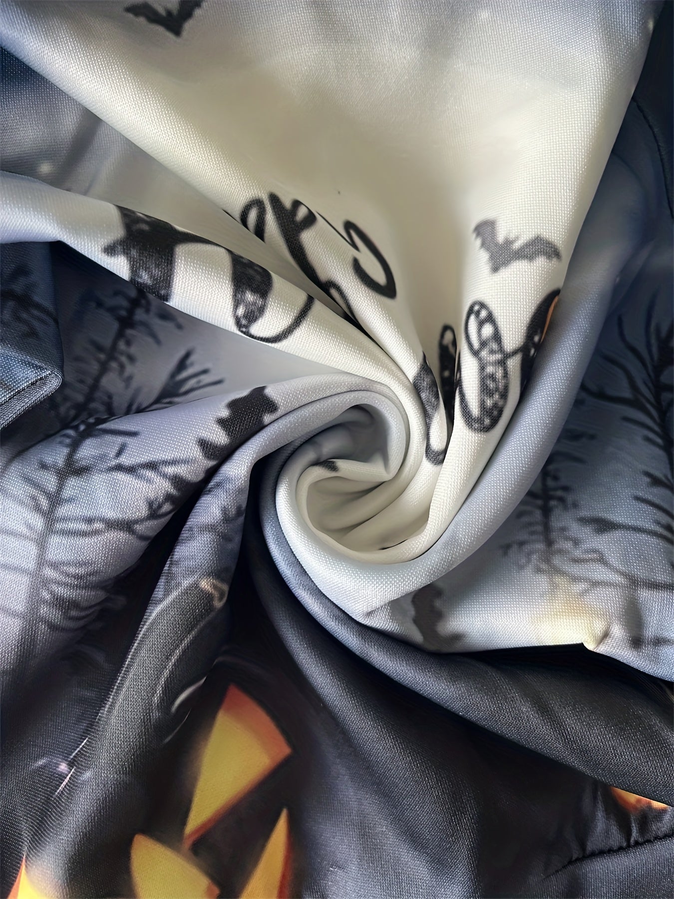 Kids Halloween Moon Print Hoodie - Boy's & Girl's
