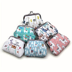 Cartoon Animal Print Coin Purse For Girls