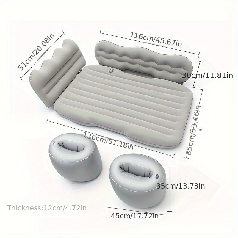 Portable Inflatable Car Air Mattress for Outdoor Travel
