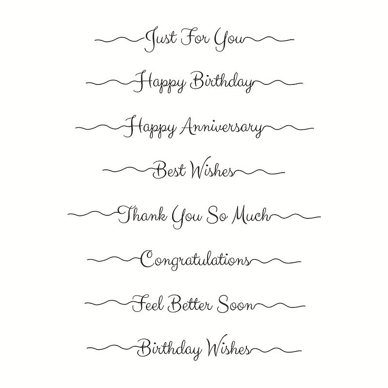 Birthday Seal Stamp DIY Silicone Transparent Seal