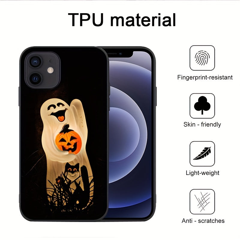 Scary Pumpkin Cat iPhone Case for Halloween