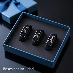 3pcs Touch Screen LED Sports Watches Durable PVC Strap 24-Hour Display