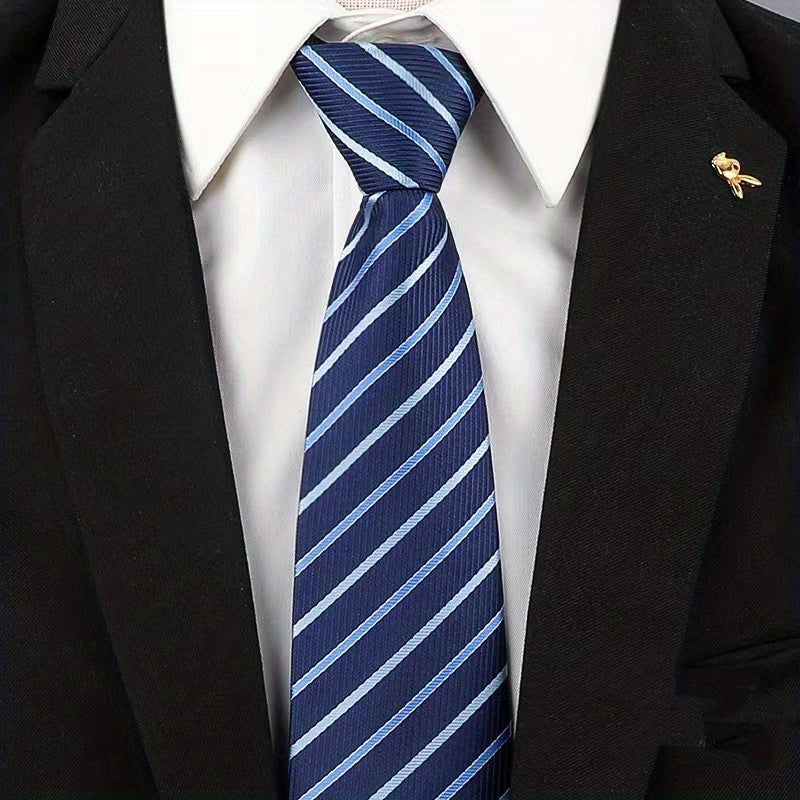 Men's Wide Business Suit Tie - Formal Work Marriage Students