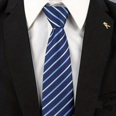 Men's Wide Business Suit Tie - Formal Work Marriage Students