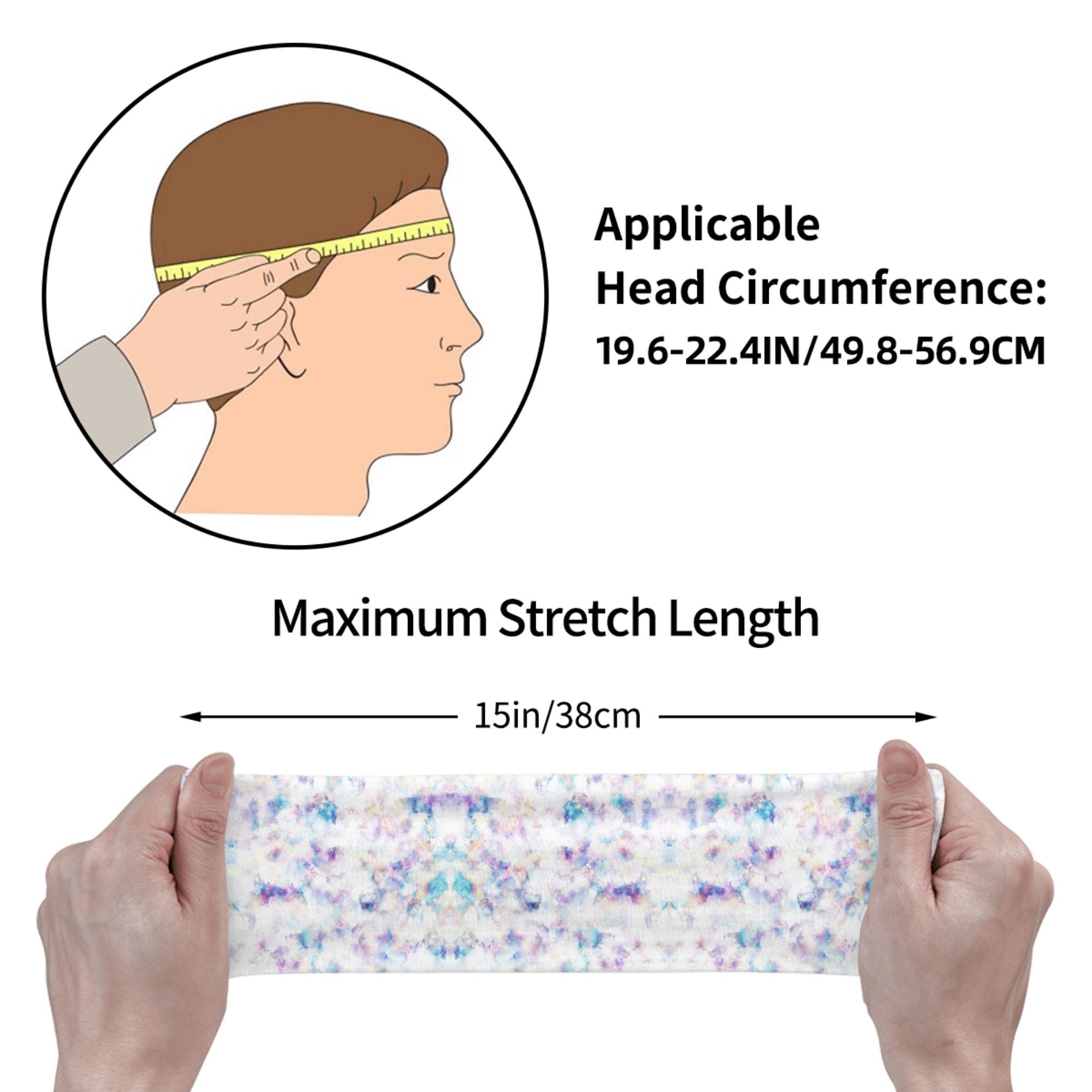 Tie Dye Headband Polyester Spandex Blend