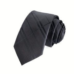Red Polyester Jacquard Tie For Men - Business/Wedding Necktie