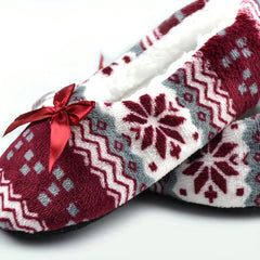 Warm Fleece House Shoes for Girls - Non Slip Indoor Walking Shoes