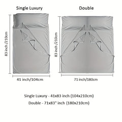 1pc Ultralight Sleeping Bag Liner for Adults - Camping, Travel, Hostels