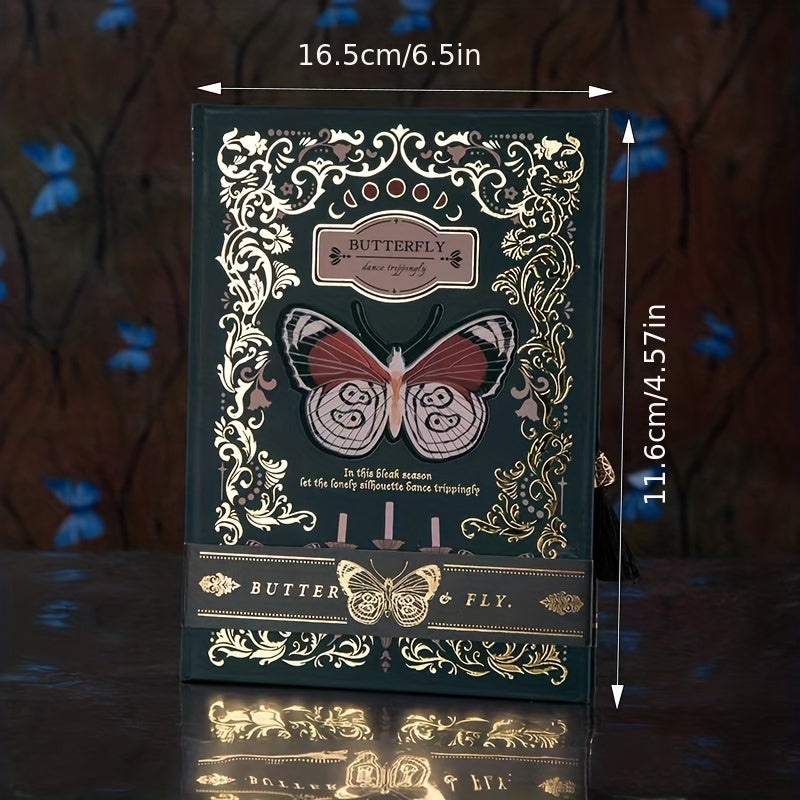 Gothic Style Butterfly Retro Notebook Subject