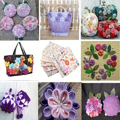 8pcs Twill Cotton Printing Bed Sheet Fabric for Sewing DIY Apparel Costumes