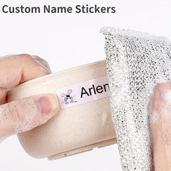 120pcs Personalized Name Stickers Waterproof School Stationery Books Labels