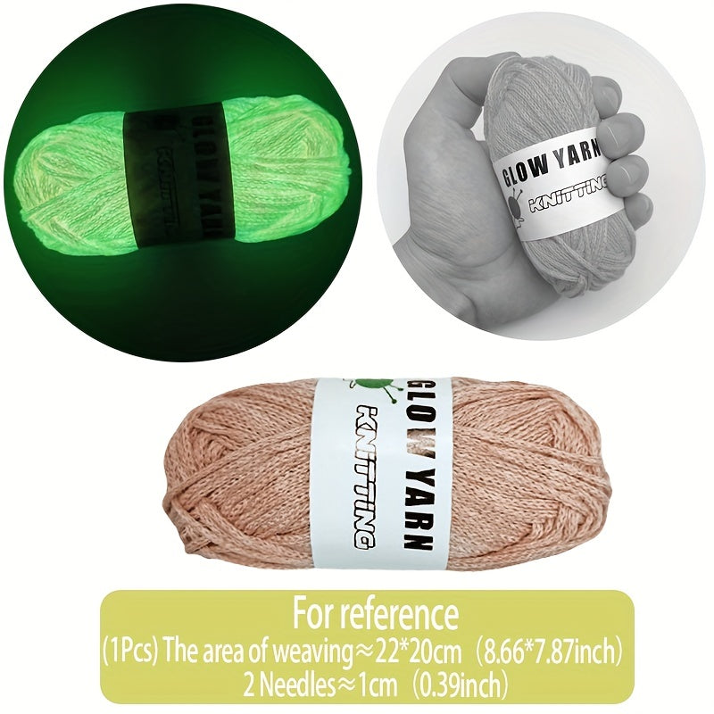 Luminous Round Strand Yarn Face Mask DIY Christmas Gift Knitting
