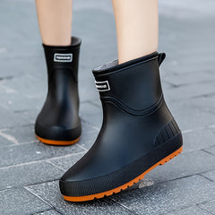 Women's Waterproof Medium Rain Boots Comfortable Outdoor Garden Work Boots