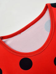 Polka Dots Fancy Costume Dress For Toddler Girls
