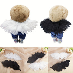 DIY Mini Feather Angel Wing for BJD Doll Clothes 1/6 1/4 1/3 Newborn Props
