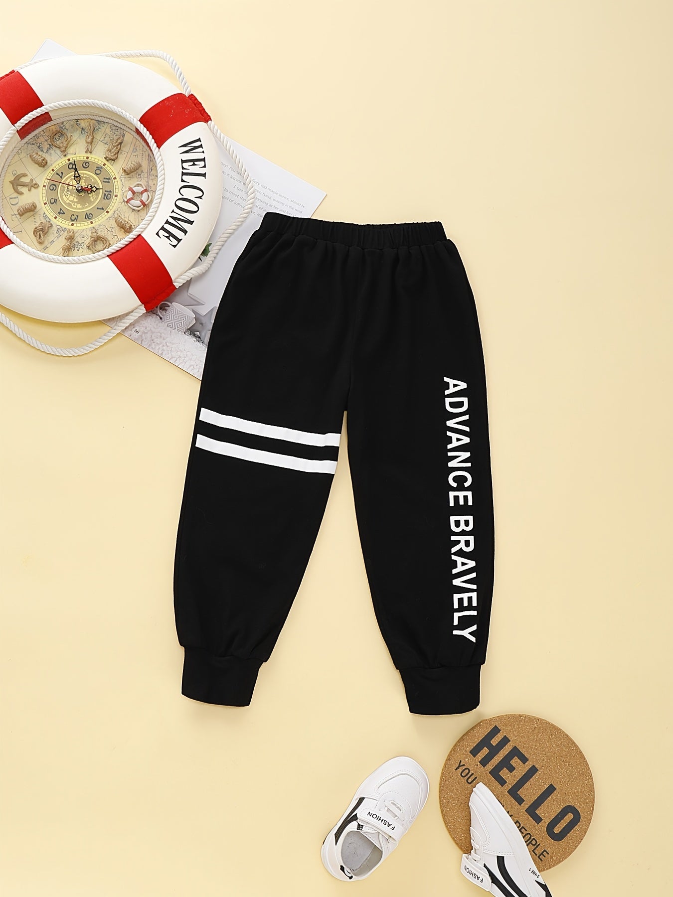 Toddler Boys ADVANCE BRAVELY Print Jogger Pants