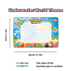 Kids Watercolor Canvas Painting Set - Dinosaur & Vehicle Designs - Ages 3+