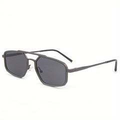 Men's Retro Double Beam Polygon Sunglasses